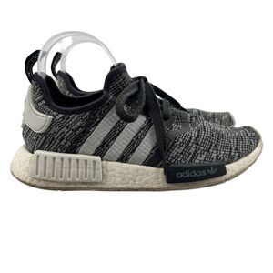Adidas NMD R1 Gitch Running Shoes Womens 7.5 Gray Primeknit Lightweight Sneakers